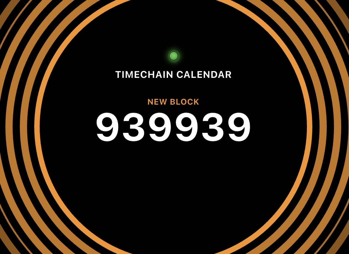 Timechain Calendar tweet media