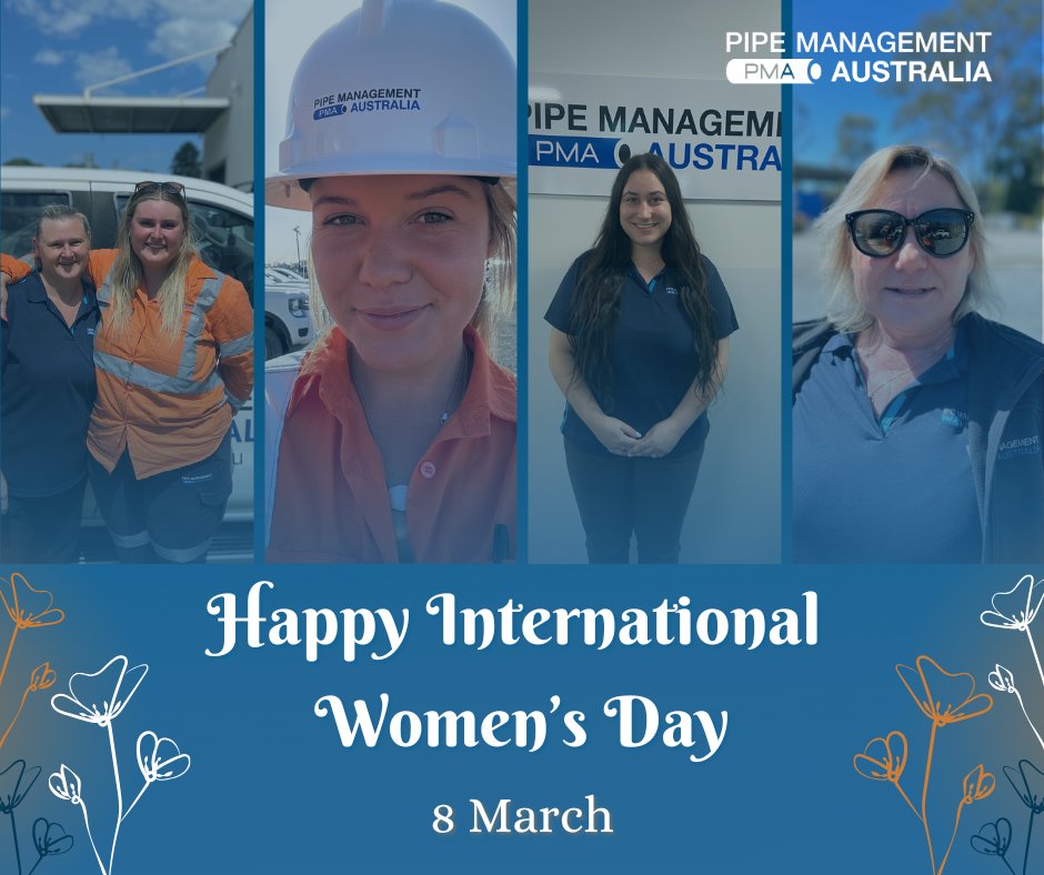 PipeManagement's tweet photo. While International Women’s Day was officially yesterday, we want to take a moment to recognise the women who play an important role across Pipe Management Australia every day. #InternationalWomensDay26 #TeamPMA https://t.co/Kel447DLcZ
