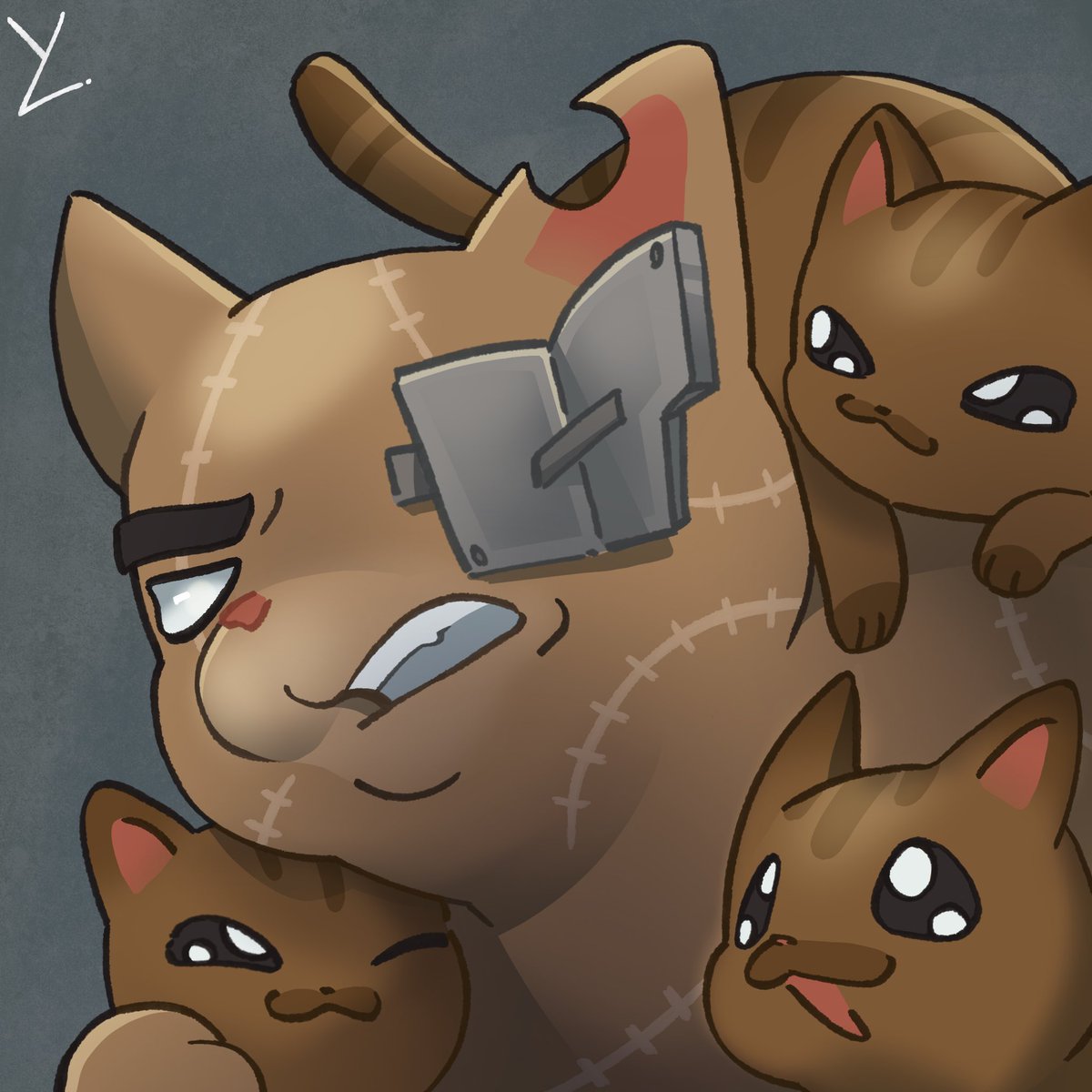 Yummy_Lishious's tweet photo. The first half of the alley bosses as PFP’s! Feel free to use, credit not needed. 
#mewgenics #mewgenicsfanart https://t.co/3ATJyP9k6P