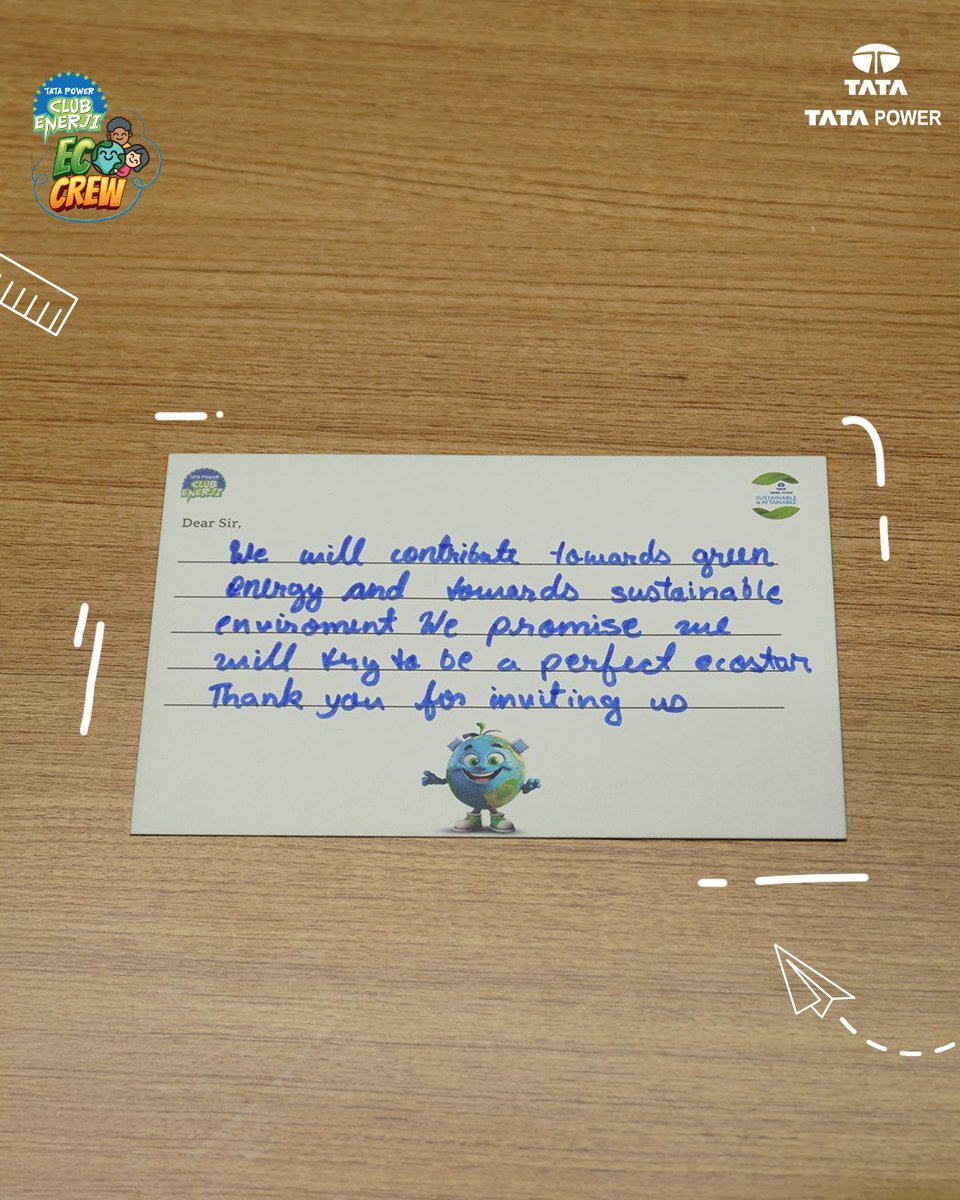 TataPower's tweet image. Change grows stronger when it’s shared.

Through the Dainik Jagran x Tata Power EcoCrew Mela, our EcoStars discovered the power of sustainable thinking and are now turning that awareness into real-world impact.

#TataPower #IndiasLargestEnergyLiteracyMovement #EcoCrew