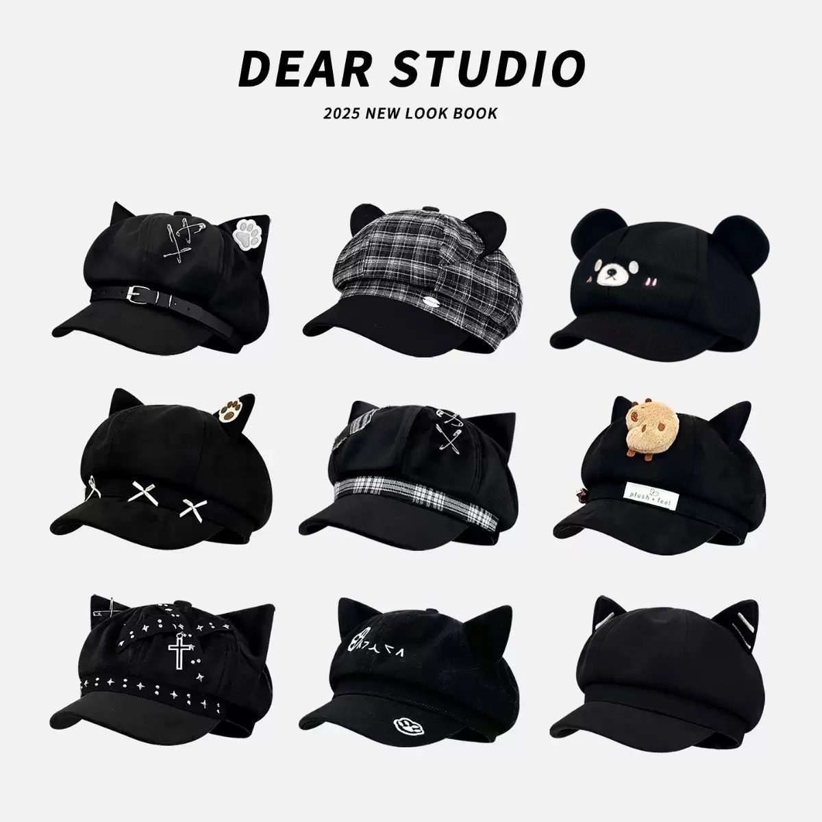 หมวกDear Studio ราคาประมาณ 190-250 ซื้อครบ 2ใบส่งฟรี‼️ มัดจำ50%