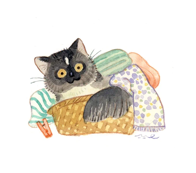ねこを器にいれる会 #suzuri #SUZURIコミッション #commission こちら受付再開いたしました。(画像はコミッションで器に入れさせて頂いたねこさんです)