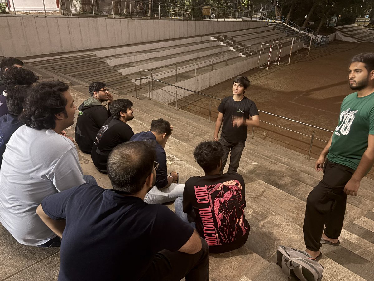 Spent the weekend chilling at a Hackathon with friends, with lots of conversations over food and coffee. Followed by an after party that concluded with India winning the World Cup!

Truly one of the best weekends of all time with my favourite people <a href="/pointblank_club/">Point Blank</a> <3