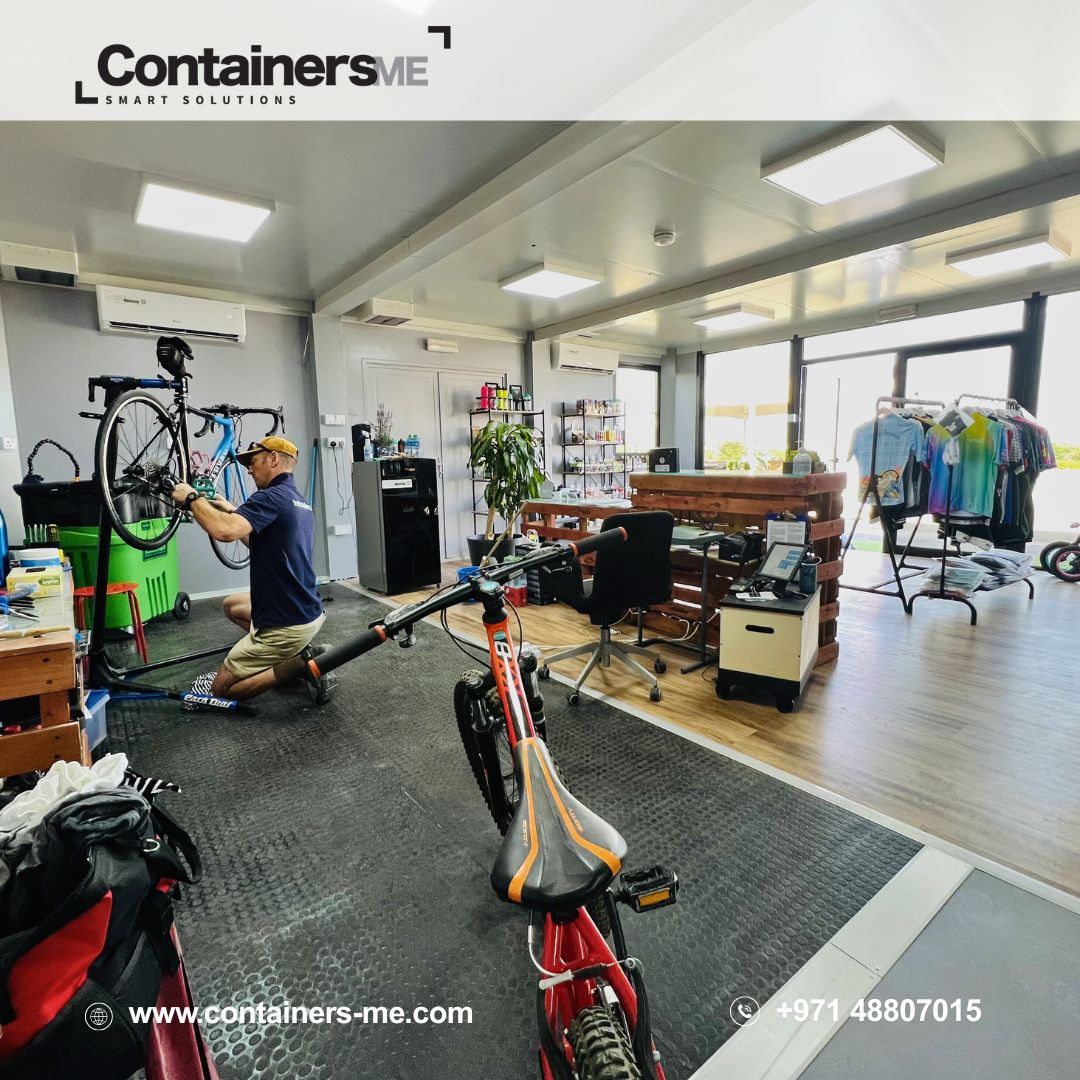 Containers_me's tweet image. A modular retail store built for Hello Bikes in the UAE 🚴‍♂️🏬

Designed for a modern and efficient shopping experience.

👉 Discover more: containers-me.com/projects/

#modularcontainers #retailstore #hellobikes #modularsolutions #uaebusiness #containersme