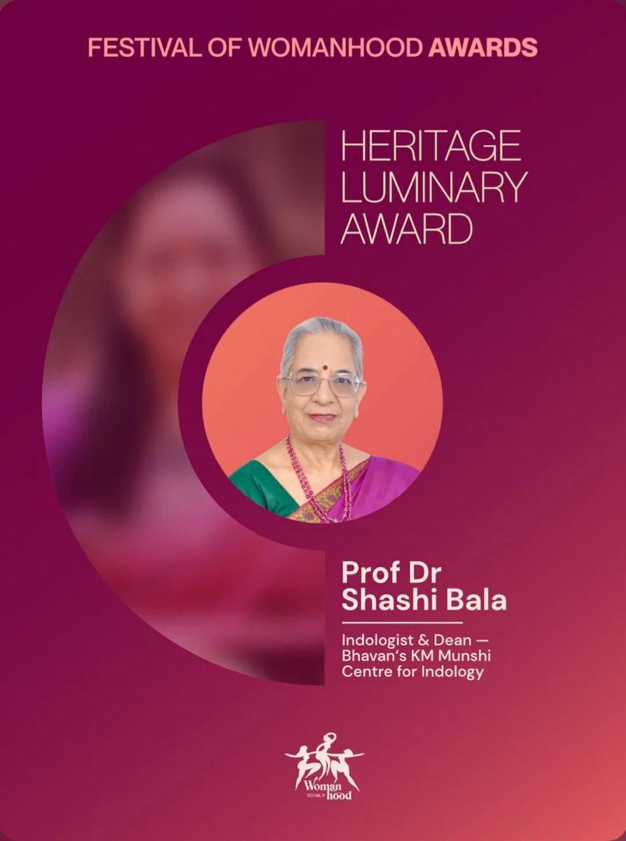 Dr. Shashibala, Dean, Centre of Indology tweet media