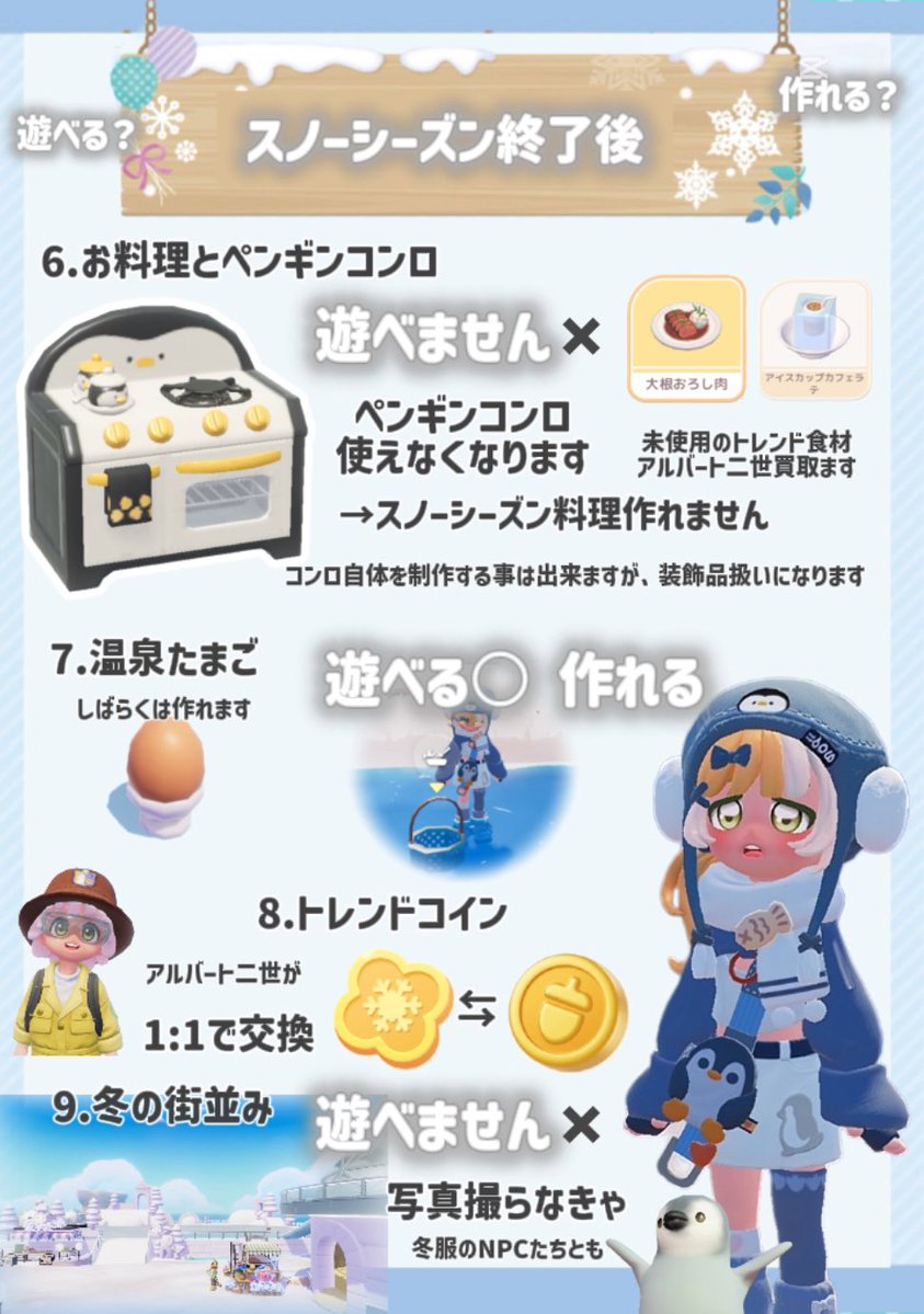 ☃️スノーシーズン終了後☃️

どうなるの？

#ハートピア  #heartopia #ハートピアスローライフ