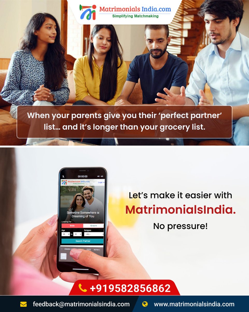 OnlineMATRIMONY's tweet image. Find someone who truly understands you.

With MatrimonialsIndia.com, finding the right match becomes simple, comfortable, and stress-free.

Website: matrimonialsindia.com

#MatrimonialsIndia #FindYourMatch #IndianMatrimony #PerfectPartner #MarriageMatch #ShaadiSearch #life