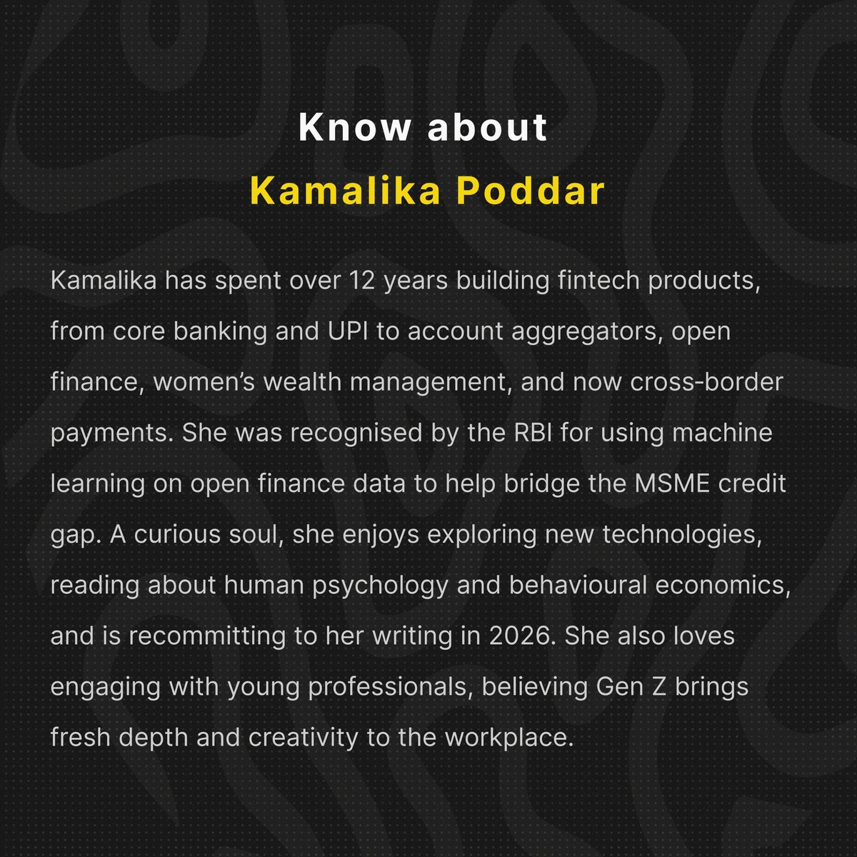 madrasters's tweet photo. A Date with AI: Friend or Replacement?

Exclusive women's convo with Kamalikha Poddar at M2P Fintech
March 14, 10am-1pm | Chennai

AI in careers, creativity &amp; future of work

Register: https://t.co/6vTkdsNzyV

#madrasters #WomenInTech #AI #Fintech https://t.co/1fsgtaZ4PA