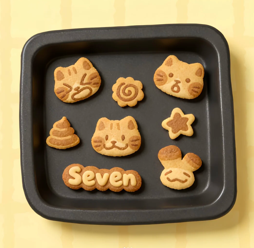aaadg23's tweet photo. 🍪香噴噴嘟餅幹出爐啦！
我啃啃啃…
賽博烘焙一下哈哈哈 https://t.co/3M7HMe3DT3