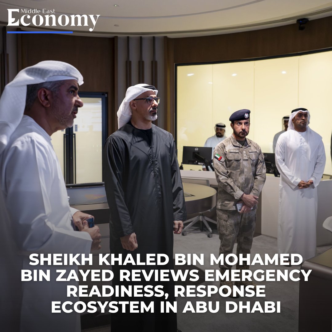 Economy_ME's tweet image. H.H. Sheikh Khaled bin Mohamed bin Zayed Al Nahyan, Crown Prince of Abu Dhabi and Chairman of the Abu Dhabi Executive Council, has reviewed the emergency readiness and response ecosystem at the Unified Medical Operations Command Centre in Abu Dhabi.

#UAE #EmergencyResponse