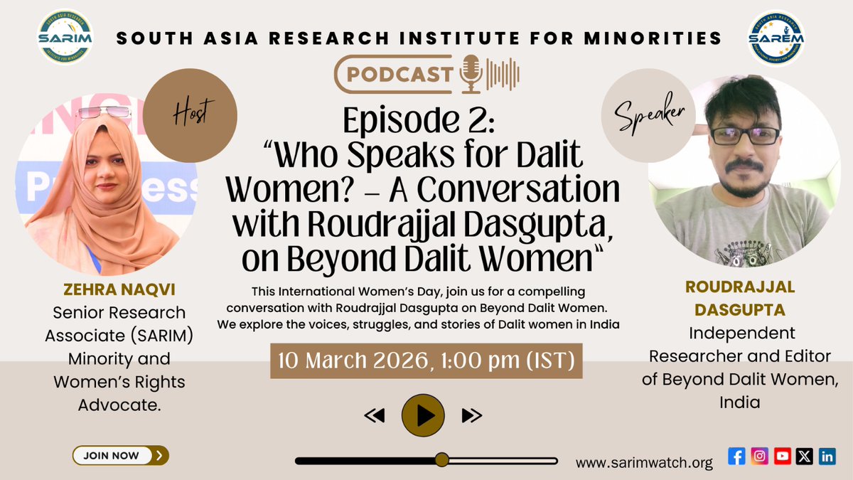 South Asia Research Institute for Minorities tweet media