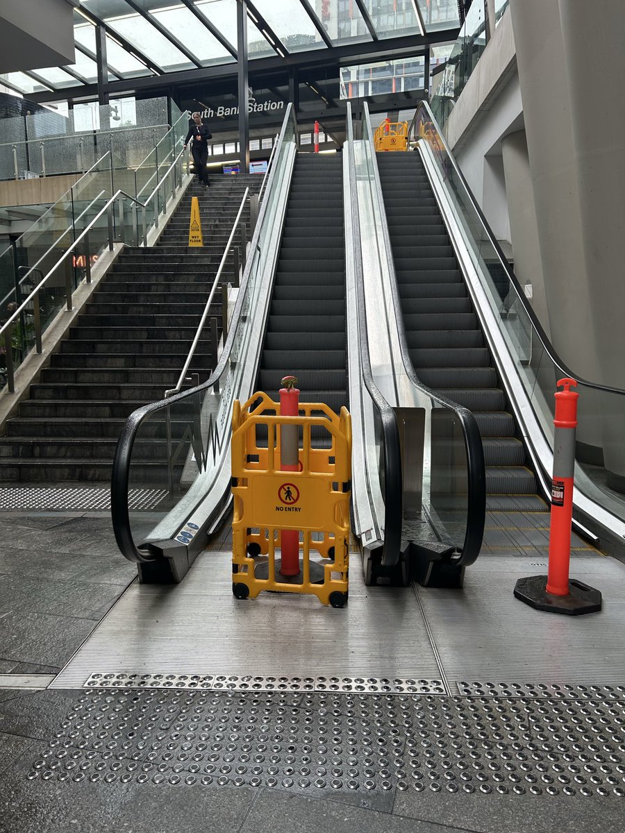 Just what you want the day after a hilly trail race, the escalators are out of action. Stairs are my nemesis today