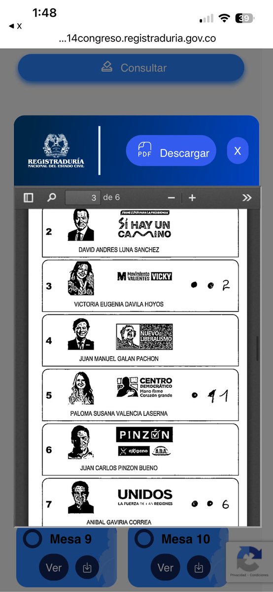 JeiDavid27's tweet photo. @ReflexionFeroz Apartado-zona 01- colegio Alfonso López
Mesa 10 https://t.co/pD81Hq8suQ