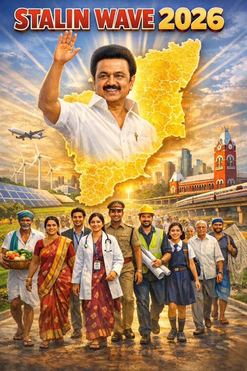 DMK_Updates's tweet photo. எல்லோர்க்கும் எல்லாம்! 😍
மீண்டும் திராவிட மாடல் ஆட்சி தான் அமையும்! 💯✨
#StalinWave2026 https://t.co/6CPVoXt5zc
