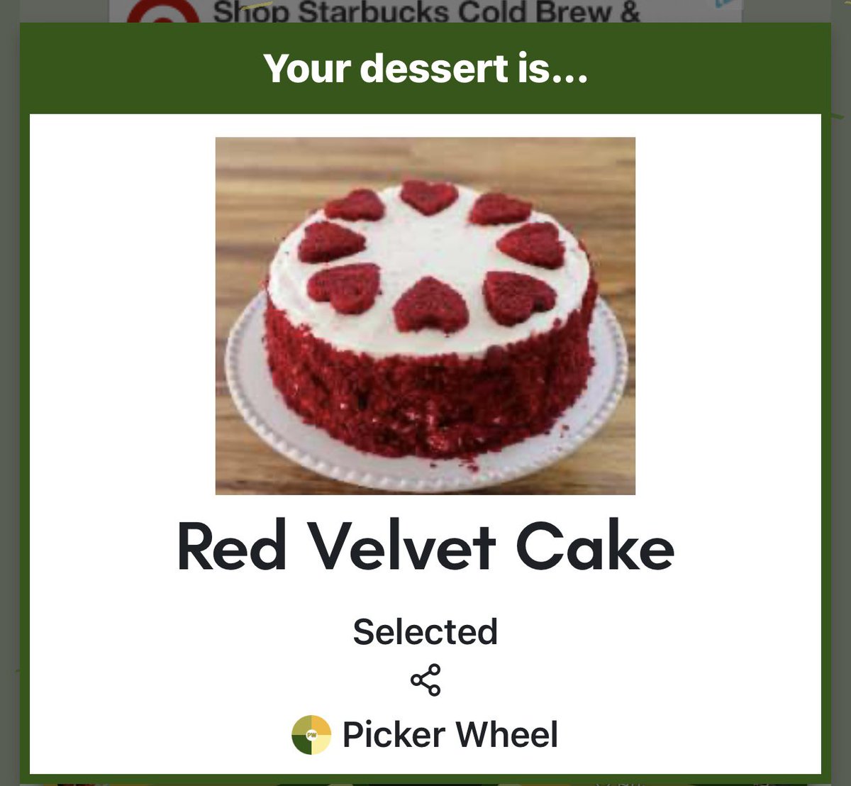 I got Red Velvet Cake. ❤️🎂
Which is fitting because yesterday we celebrated my mom’s birthday and had red velvet cake since it is her favorite. 🫶🏻🥰

#infinitynikki