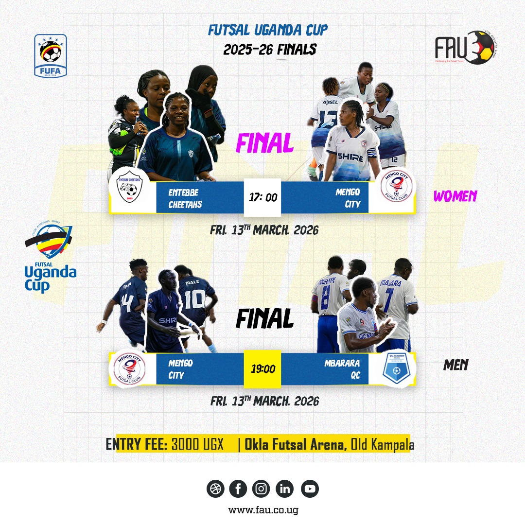 Futsal_Uganda_'s tweet image. Two finals. One night of futsal action. Don’t miss it! ⚽🔥

#FAU
#FUC