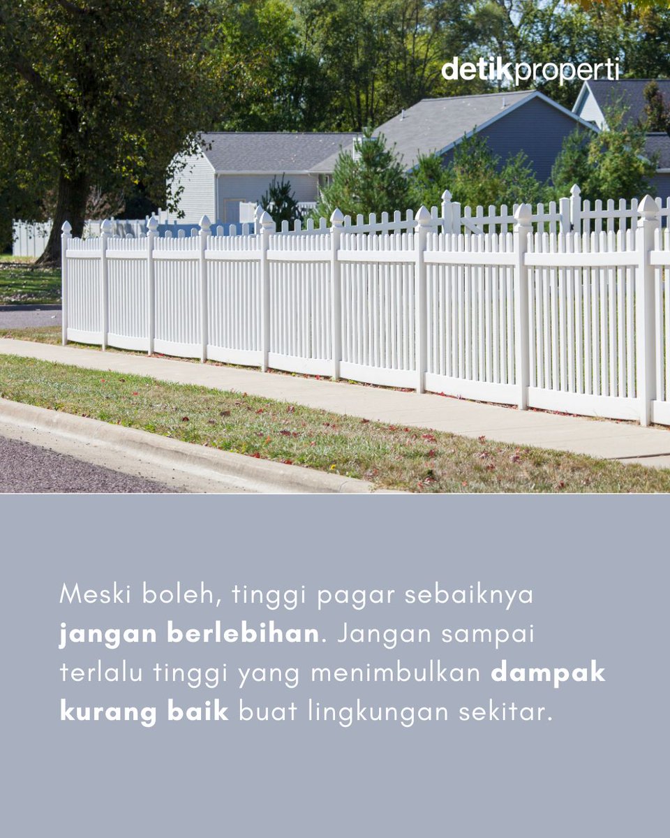 detik_properti's tweet image. Banyak orang bikin pagar rumah tinggi demi keamanan dan privasi. Tapi ternyata dalam Islam, pagar rumah yang terlalu tinggi justru tidak dianjurkan.

Kenapa? Cek penjelasannya:

#PagarRumah #TipsRumah