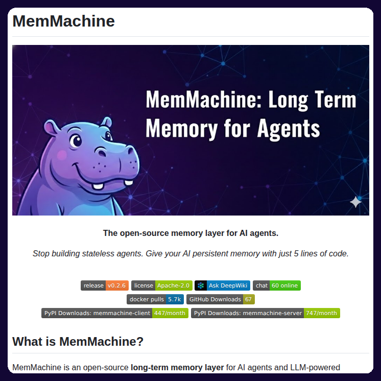 Memory layer for AI agents https://t.co/psh8xCY7MS