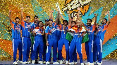 SLC fraternity congratulates Team India for creating history by winning the ICC Men's T20 World Cup 2026