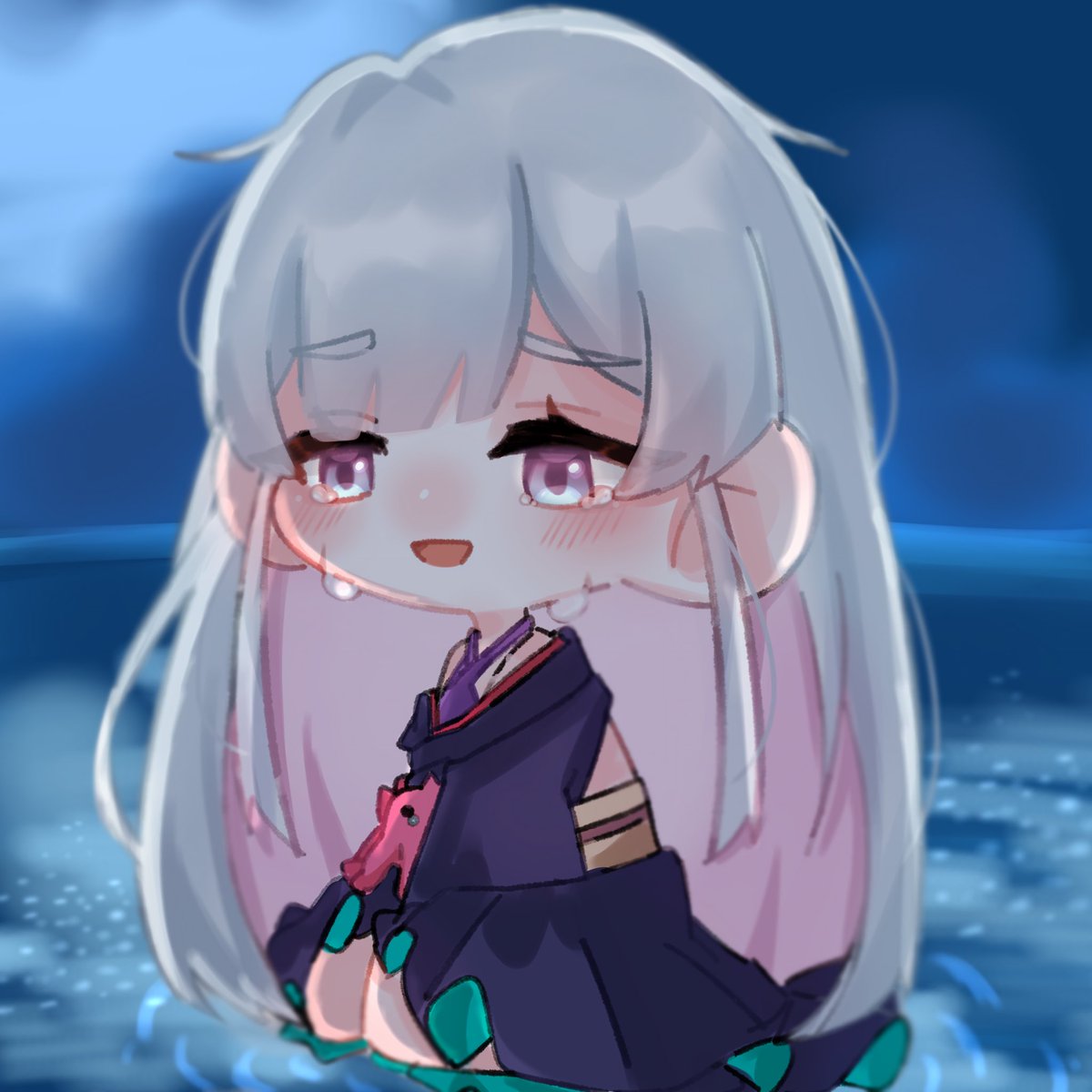 ミニキャラバージョン描いたった👍
 #超かぐや姫 
 #ヤチヨ