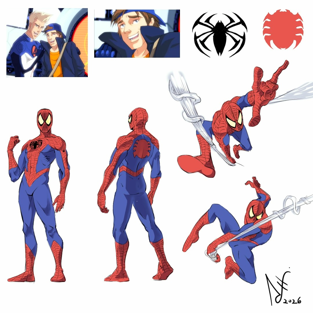 FalettoAngelo's tweet photo. I did a quick sketch in the style of Kamel Tazit, the character designer for the series. I'm not very good at imitating other artists' styles, especially in animated series. But it's very useful for learning other drawing perspectives. https://t.co/YbuYLUNutv