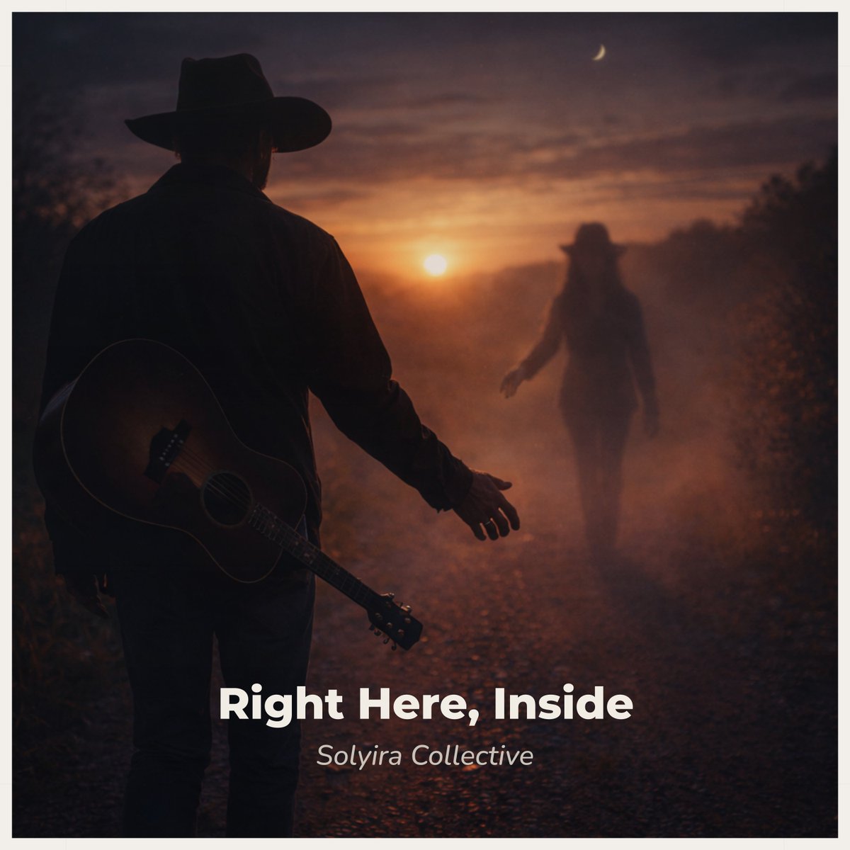 SolyiraCo's tweet photo. The journey begins with Right Here, Inside — a reflective Americana album about love that remains after loss.

Songs about absence.
Songs about memory.
Songs about the love that stays right here, inside.

Listen to the official album playlist: https://t.co/jfjIkgguw0

#RightHereInside #SolyiraCollective #Americana #IndieMusic #SingerSongwriter
