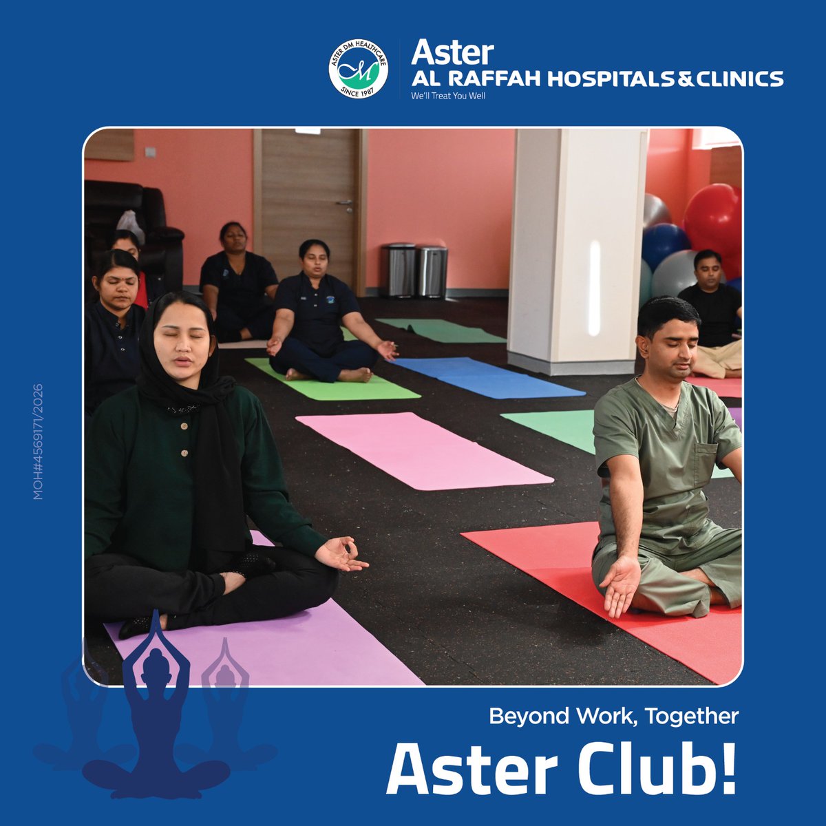 Asteralraffah's tweet image. Finding balance together, beyond the hospital floors. 🧘‍♀️✨ From mindful breathing to shared calm, these sessions help our caregivers recharge so they can continue caring for others. Because a healthy team creates healthier communities💙

#AsterClub #WorkplaceWellness #TeamAster