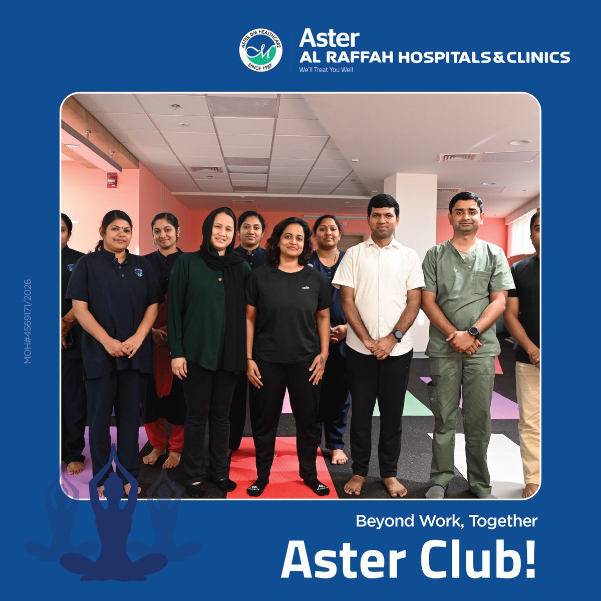 Asteralraffah's tweet image. Finding balance together, beyond the hospital floors. 🧘‍♀️✨ From mindful breathing to shared calm, these sessions help our caregivers recharge so they can continue caring for others. Because a healthy team creates healthier communities💙

#AsterClub #WorkplaceWellness #TeamAster