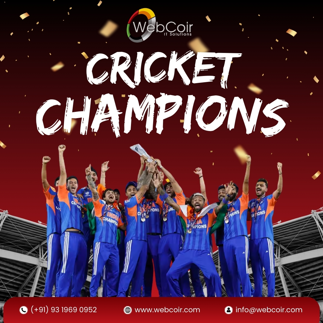 webcoir's tweet photo. A proud day for Indian cricket and an unforgettable moment for every fan.
Congratulations Team India – The T20 World Cup Champions! 🎉

#T20WorldCup #TeamIndia #WorldCupChampions #IndiaWins #CricketChampions #IndianCricket #T20Champions #CricketVictory #ProudMoment #WorldCupWin🏆 https://t.co/BrbKIH9MD8