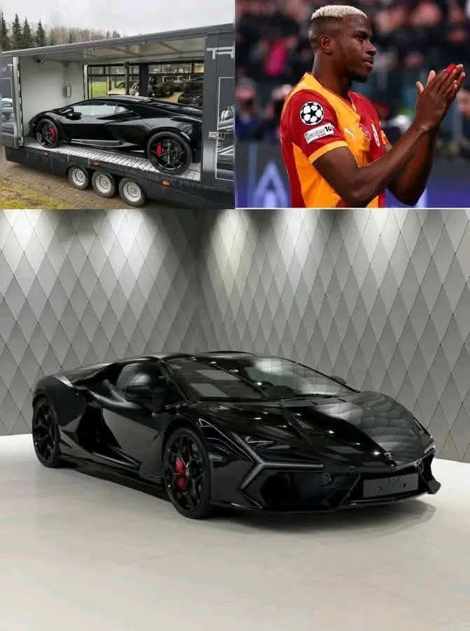 razorblade300's tweet photo. 🚨🇳🇬 Victor Osimhen reportedly buys himself a 2026 black Lamborghini Revuelto valued at ₦1.4 billi0₦🚗

Footballers make more money than musicians. 

How many music artists can afford this?

#highlights || #Osimhen || #nigeria https://t.co/IMkIoUk4YI