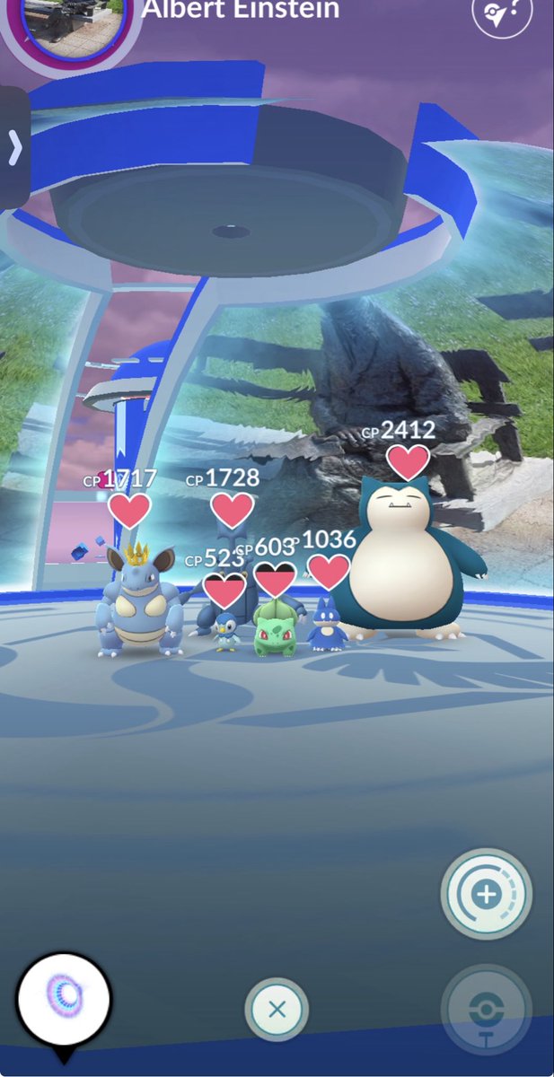 Yeah green looks so much like blue! lol always one 😂 #PokemonGO #Gym  #alwaysacolorblindone