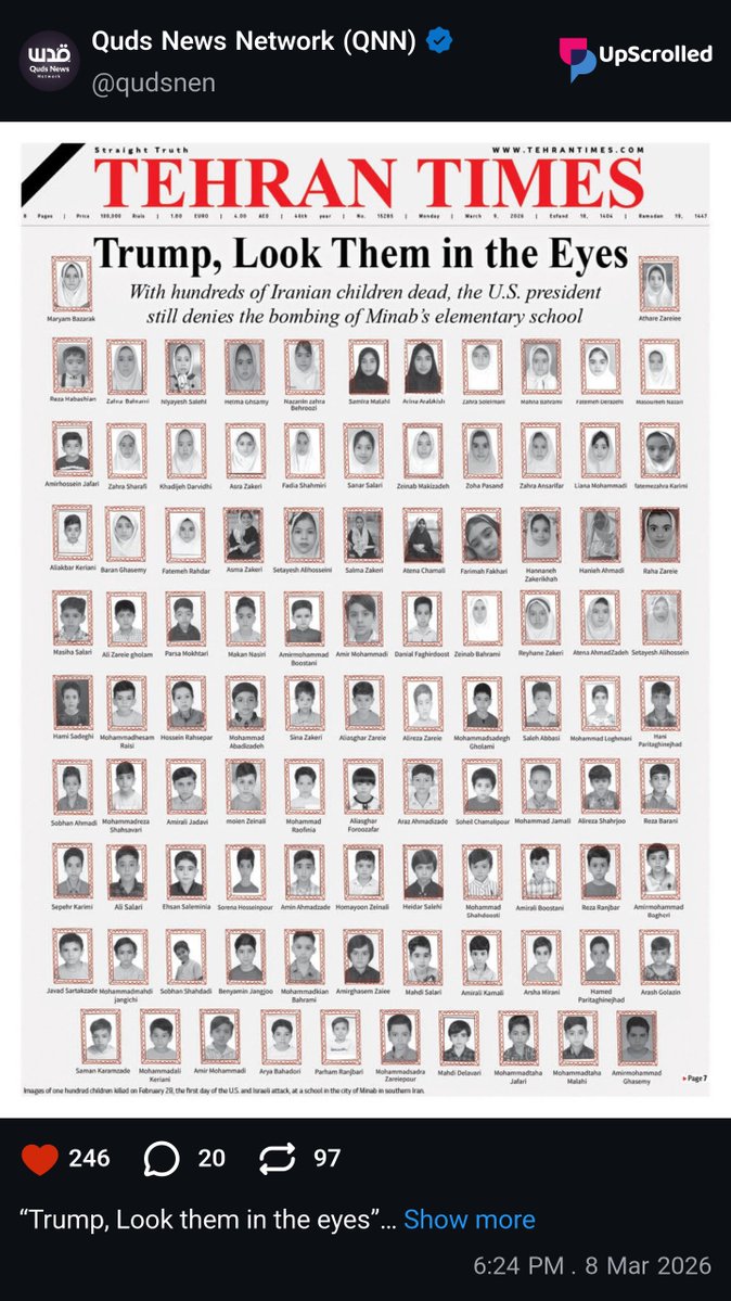 I just saw this on Upscrolled. Show this to MAGA, make them feel really good about supporting a murdering pedofile.