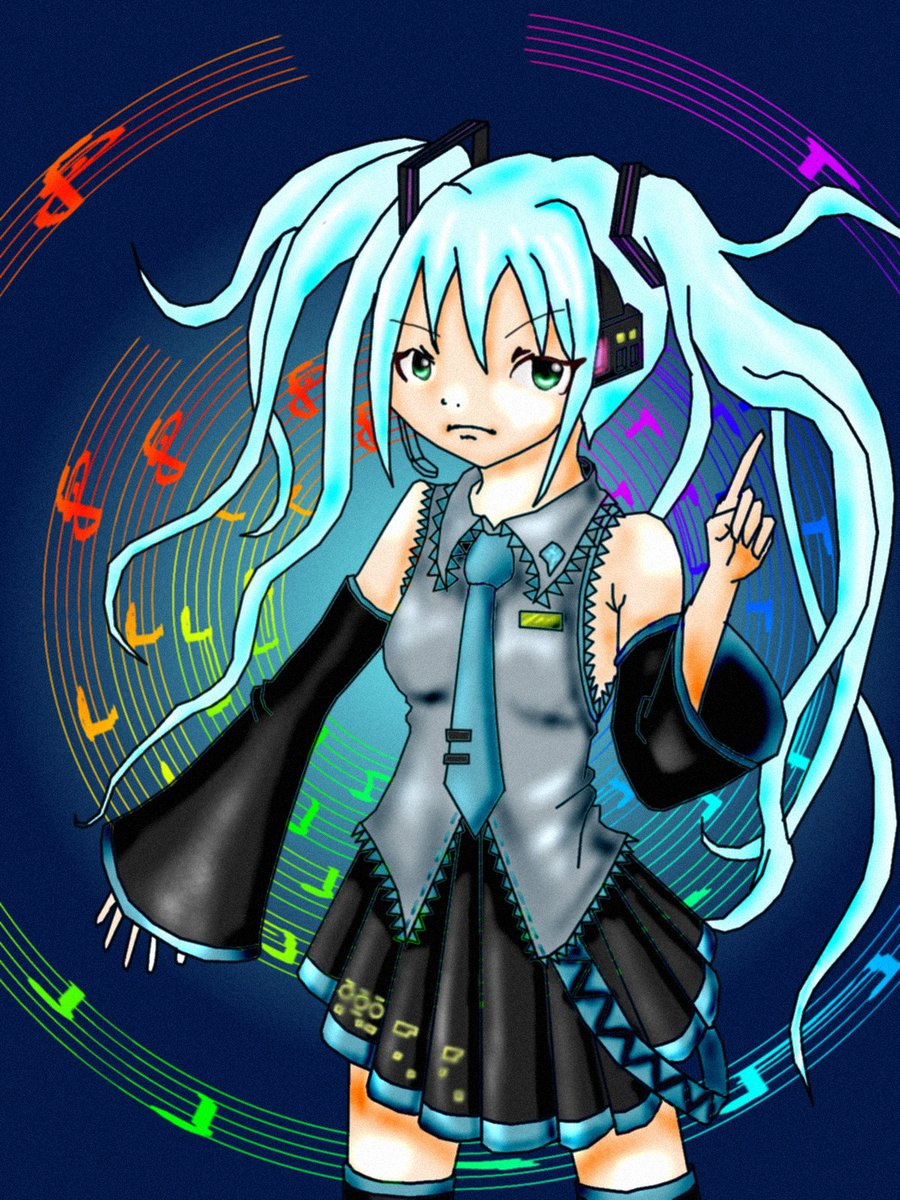 初音ミク 「#ミクの日2026 右のも過去絵だけど画力は続けてればあがるぞ!!」|小鳥遊すずめ♦AIWU開発中🎮Vampire褒め師🍷のイラスト