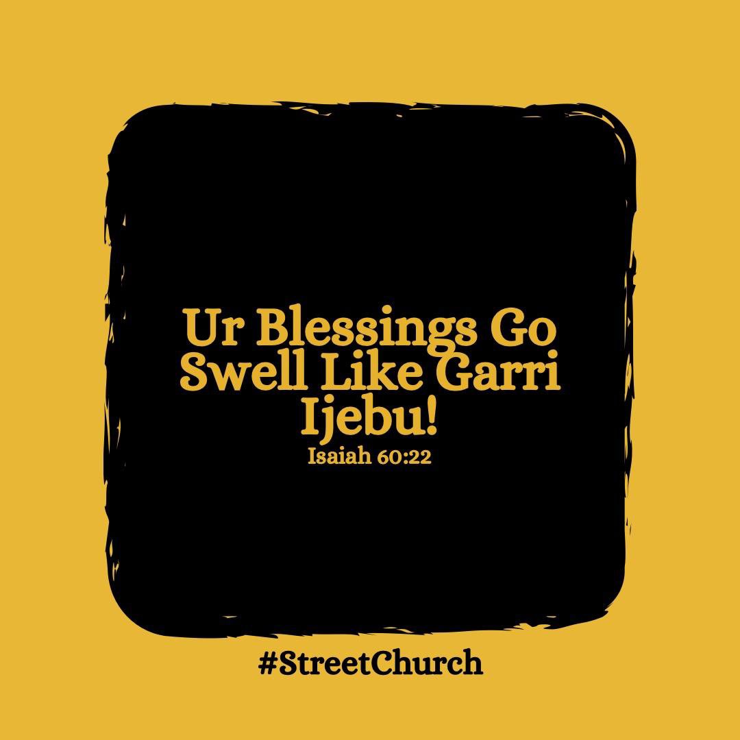 streetchurchh's tweet photo. This week God go make you increase on all sides. Amen 🙏 https://t.co/7CYbYsenoL