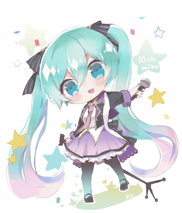 iroma0ytb's tweet photo. ミクさん！プライズのフィギュアで見かけてからずっとこのお洋服のミクさん好き…最初に描いてから８年経ったんだと思うと時間経つの早すぎるね！ https://t.co/jPwBIsT6bh
