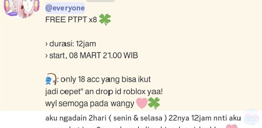 FISH IT FESS ‼️ WTT CANTUMIN UNAME tweet media