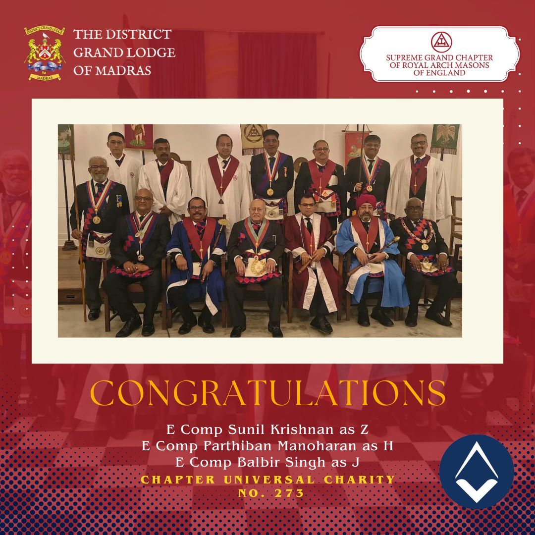 District Grand Lodge of Madras tweet media