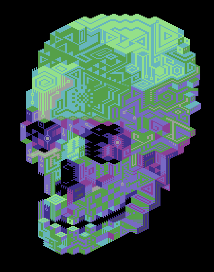 skull 
#pixelart