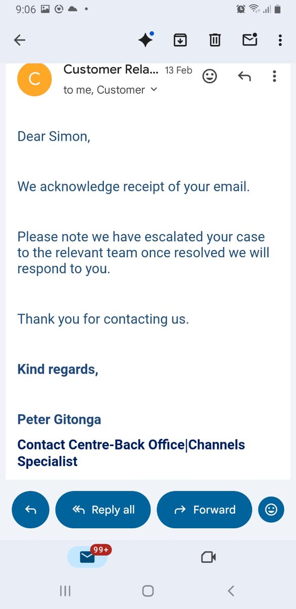 Ndir_angu's tweet photo. I made an erroneous payment of KSh 2,200 via @FamilyBankKenya Paybill 222111 on Jan 25 and reported it on Jan 26.
I was later informed the refund had been processed on Jan 28. However, despite several WhatsApp and email follow-ups,still no money. see attached screenshots. https://t.co/b9ytRrPbbe