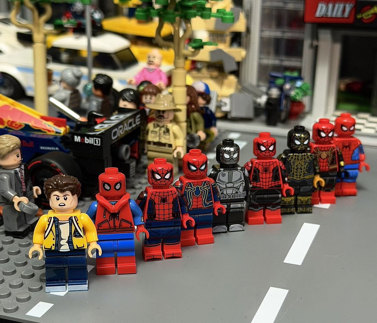 wack5577's tweet photo. All the Lego suits of Spider-Man played by Tom Holland! I'm glad to have them. They are very beautiful! At the same time, let's look forward to Spider-Man 4BND in July this year!
#SpiderManBrandNewDay #Spiderman https://t.co/xBUYfBebyq
