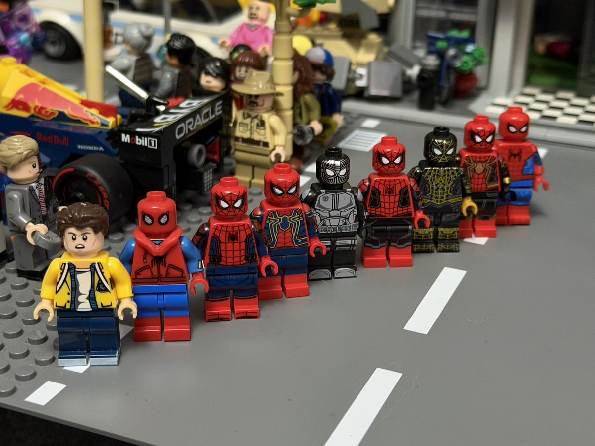 wack5577's tweet photo. All the Lego suits of Spider-Man played by Tom Holland! I'm glad to have them. They are very beautiful! At the same time, let's look forward to Spider-Man 4BND in July this year!
#SpiderManBrandNewDay #Spiderman https://t.co/xBUYfBebyq