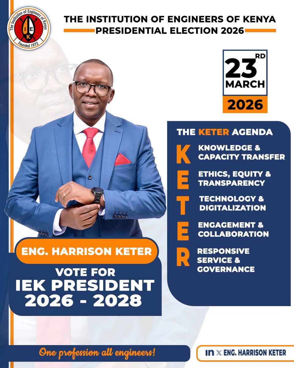 Eng. Harrison Keter, PE, MIEK tweet media