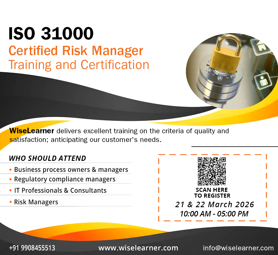 🌟 Master Risk Management with ISO 31000! 🌟

Boost your skills to identify, assess, and manage risks like a pro. 🚀

✅ Globally recognized standards
✅ Practical frameworks
✅ Career-enhancing certification

📅 Enroll now and lead with confidence! 
tinyurl.com/4d7hr8dh