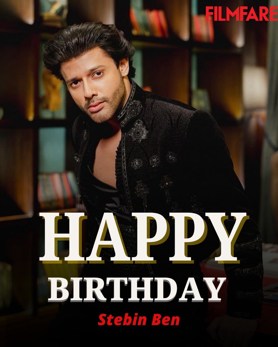 filmfare's tweet image. Wishing the very talented #StebinBen a very happy birthday! ✨️

Here's to a year filled with success and joy. 🥂

#HappyBirthdayStebinBen #Celebs