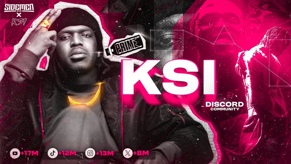 My entry to the KSI discord server banner competition.🖌️

 unfortunately didn't win but lemme know what's your thoughts on mine 😁 

OPEN FOR NEW COMMISSIONS 📩 DM me on discord: bhazgfx or directly on X 

#ksi #banner #design #grapicdesign