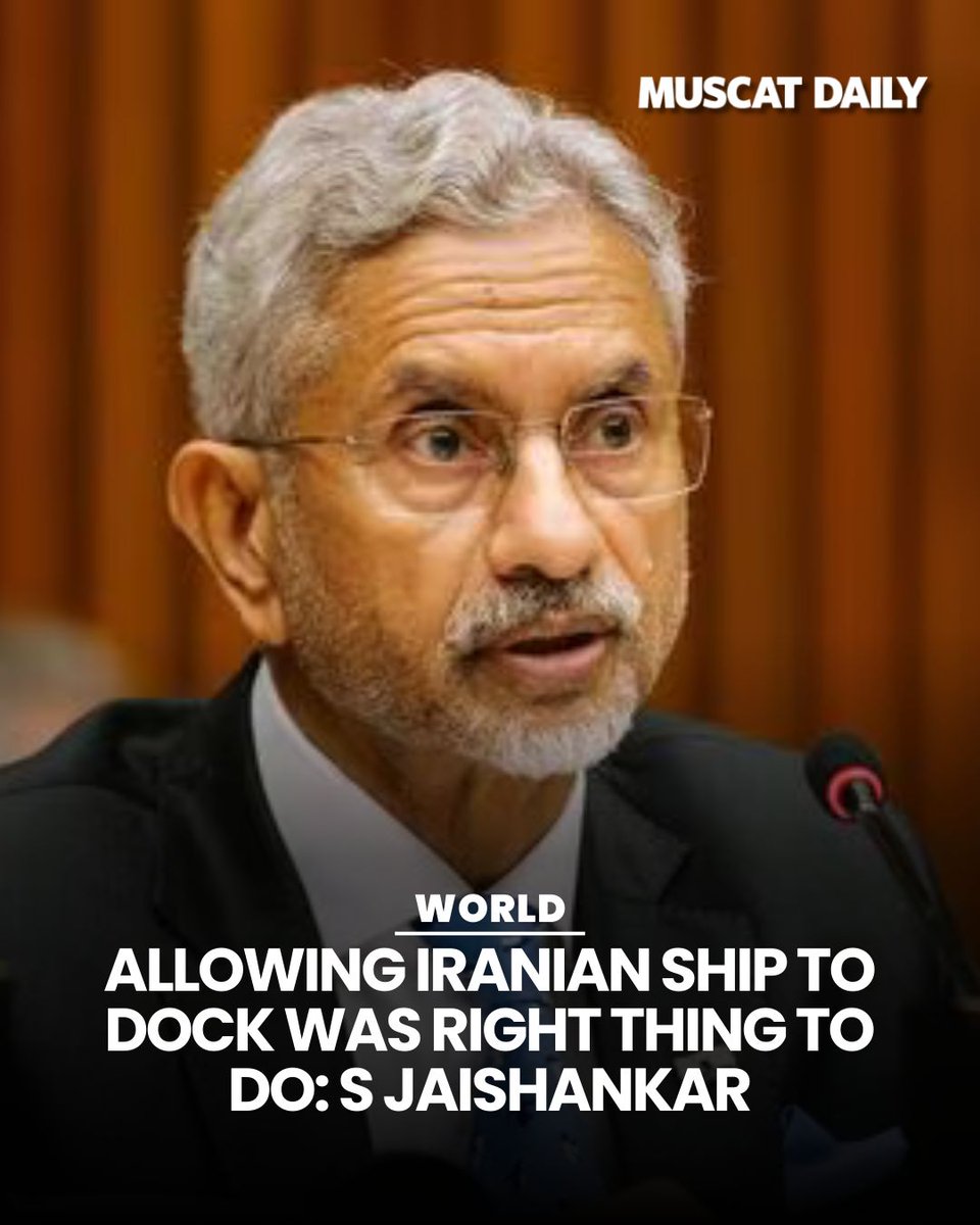 muscat_daily's tweet image. India's Foreign Minister, Subrahmanyam Jaishankar, informed Parliament that allowing three Iranian ships to dock was appropriate. After a request on March 1, a vessel docked at Kochi on March 4, and the crew is using Indian naval facilities. 

#KochiPort #MaritimeRelations