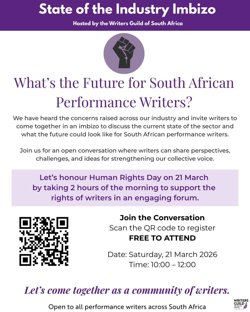 Writers Guild Of South Africa tweet media
