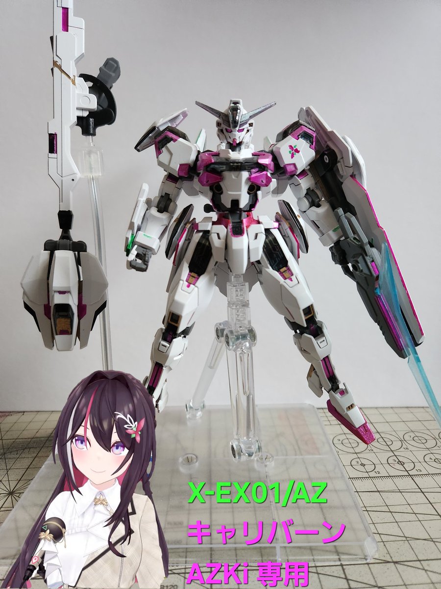 YujiHome24h's tweet photo. やっと出来た！
AZKi 専用キャリバーン
AZバーン
肩のトレードマークは頑張った😂
#ガンダム #ホロライブ
#ホロリスガンプラ部
#あずきち見て
#ホロライブ好きと仲良くなりたい
#ガンプラの画像貼るとRTされると聞いて
#ガンプラ好きと繋がりたい https://t.co/znPBPeNMBc