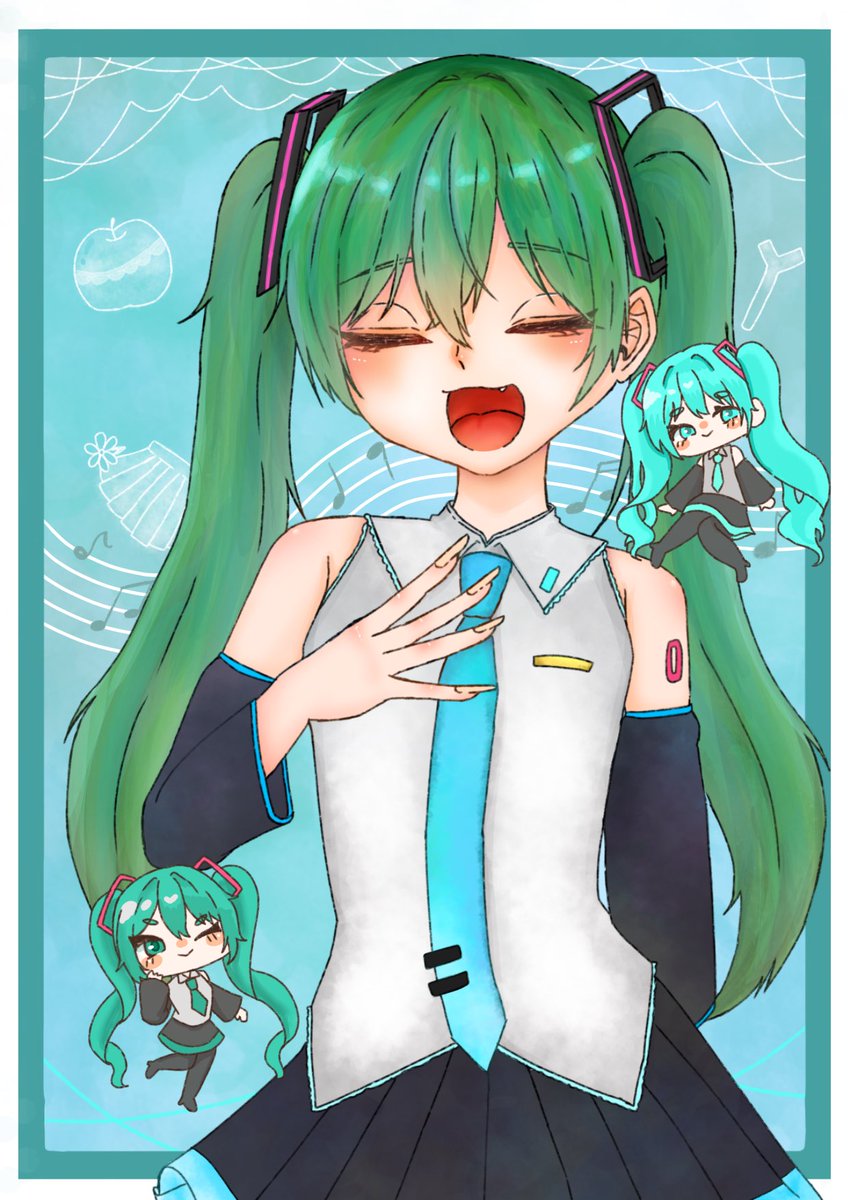 Odango1009's tweet photo. #ミクの日 #ミクの日2026 https://t.co/dkYEP7Fwl0