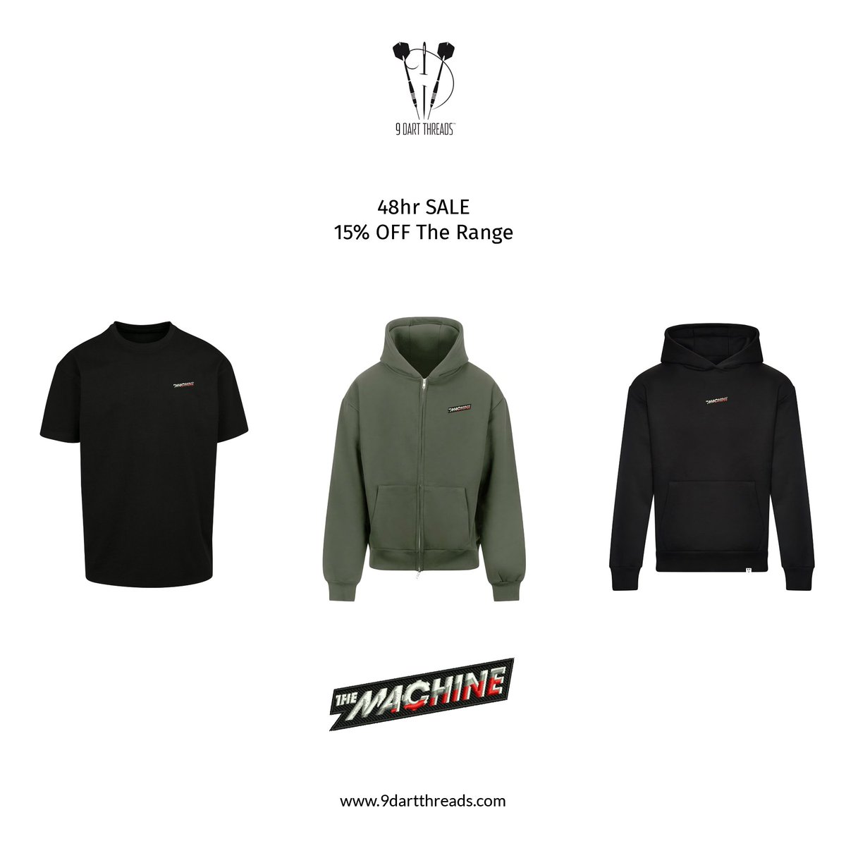 ⚡ 48hrs ONLY

A great run in the UK Open, here's a Wadey Sale!

Two of our most popular ranges, now 15% OFF for the next 48hrs.

No codes. No fuss. Just 48 hours to take advantage.

⏰️ Clocks ticking.

Shop now - 9dartthreads.com

#9DartThreads #jameswade #darts #pdc